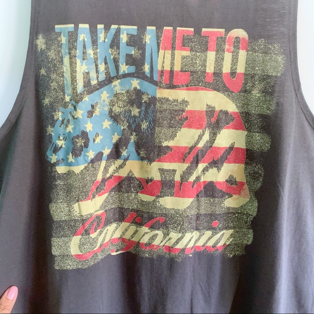 5/$10 Forever 21 Women Festival Graphic Tank Top - Picture 4 of 7